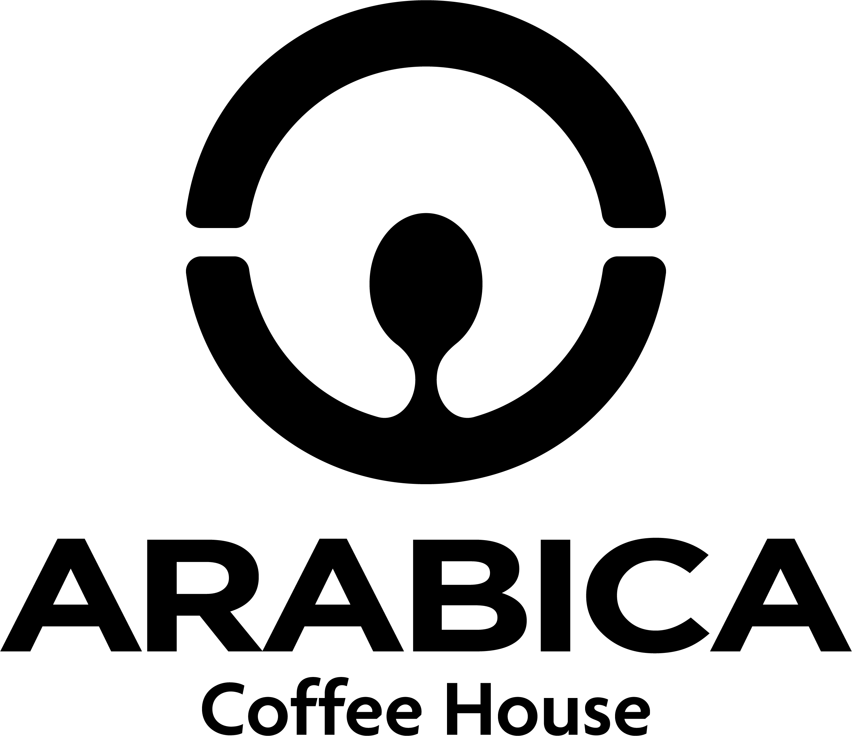 Arabica Coffee House Logo Siyah